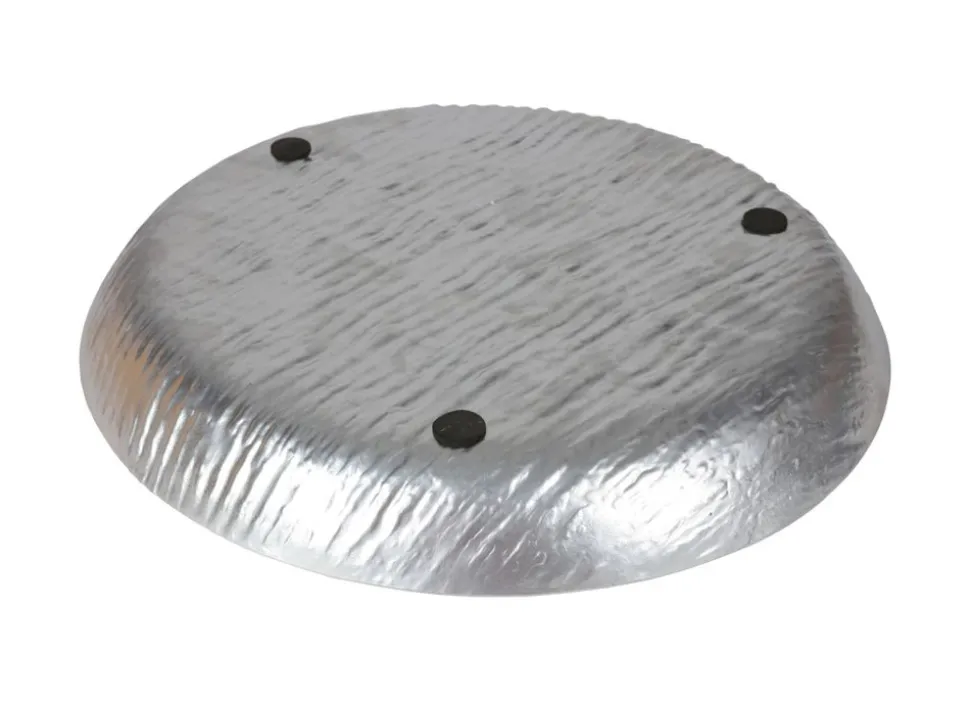 Rundes Metall-Dekotablett 37Cm Silber