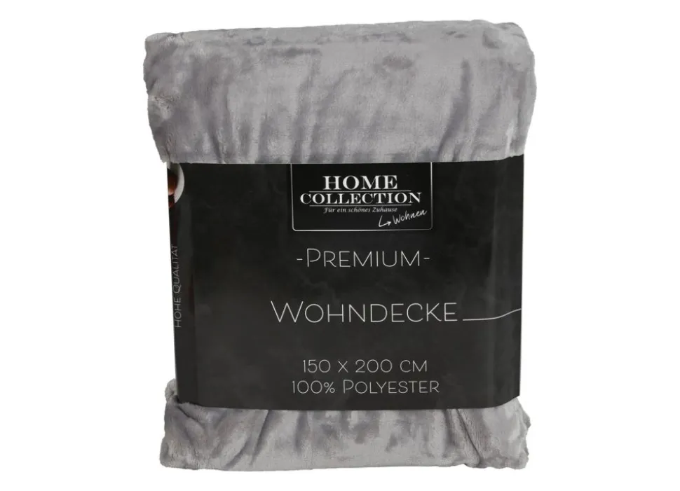 Samtweiche Kuscheldecke 150X200Cm Silbergrau