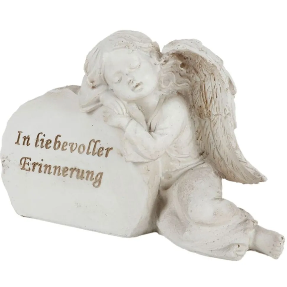 Schlafender Engel Mit Grabstein In Liebevoller Erinnerung