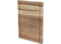 Schneid- Und Servierbrett Aus Akazienholz Mit Saftrinne 48X32,5Cm