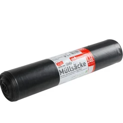 Schwerlast-Mullsacke 240 Liter Schwarz