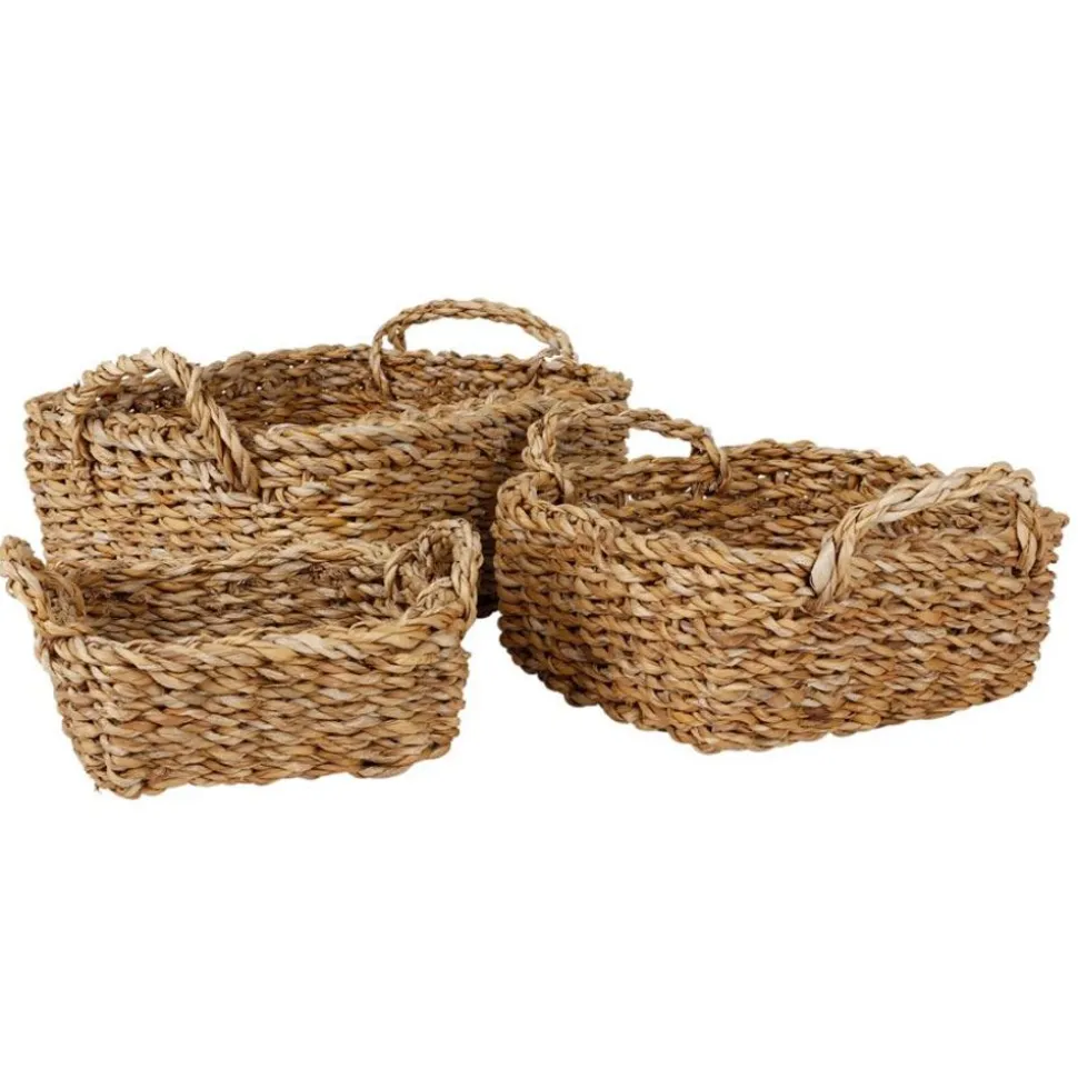 Seegras-Körbe Eckig 3Er-Set