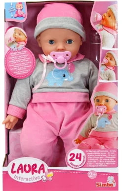 Simba Laura Interactiv Puppe Mit Schlafaugen 40Cm