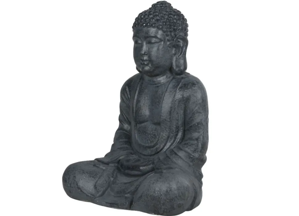 Sitzender Buddha Aus Magnesia Gros 38X25X50Cm