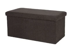 Sitztruhe Aus Teddystoff 76X38X35Cm Anthrazit