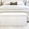 Sitztruhe Aus Teddystoff 76X38X35Cm Beige