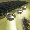 Solar-Dachrinnenleuchten Aus Edelstahl 3Er-Set