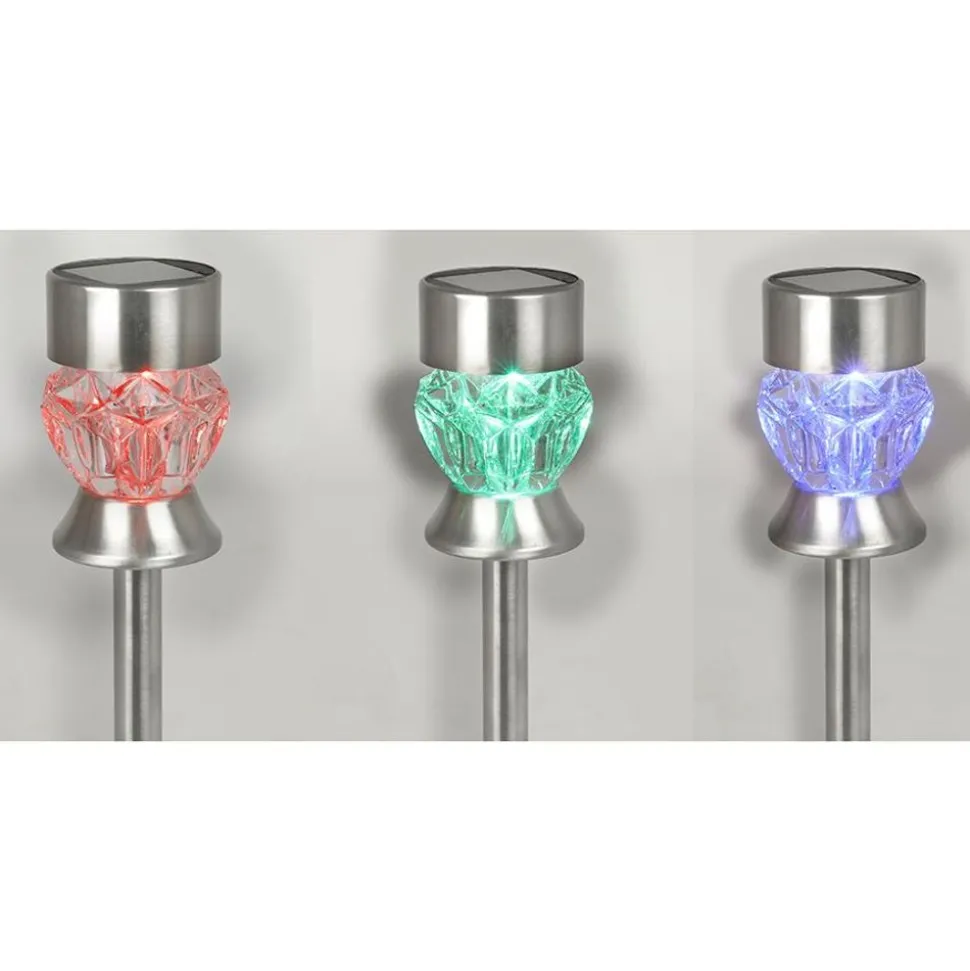 Solar-Gartenleuchte Diamant Mit Farbwechsler