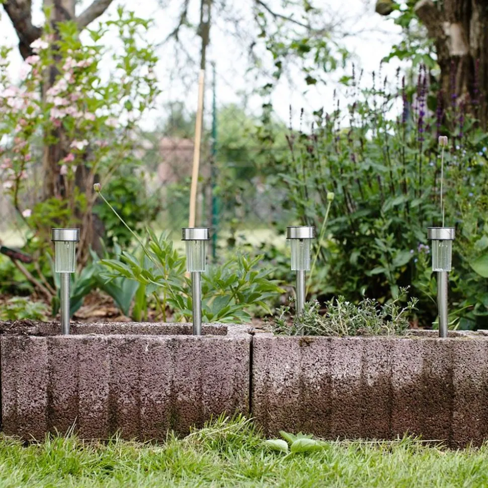 Solar-Gartenleuchten Mit Farbwechsler 10Er-Set
