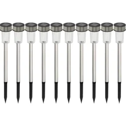Solar-Gartenleuchten Mit Farbwechsler 10Er-Set