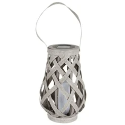 Solar-Laterne In Rattanoptik Mit Flackereffekt 16X27Cm Warmweis