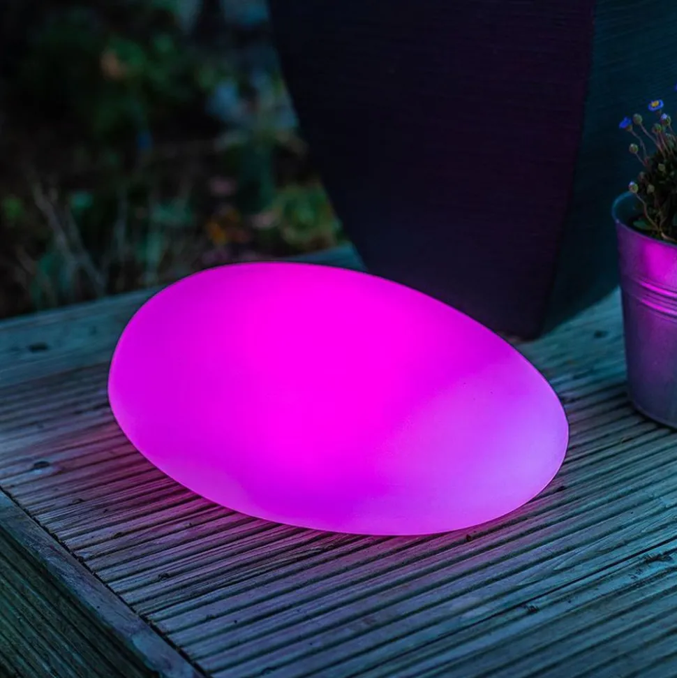 Solar-Led-Gartenleuchte Stein 40X17X30Cm