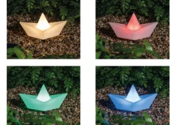 Solar-Led-Gartenstecker Schiff Mit Farbwechsel