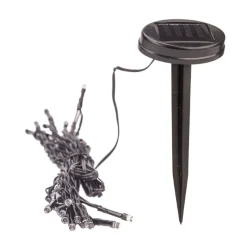 Solar-Lichterkette 8M 24 Leds Kaltweis