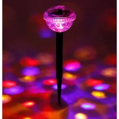 Solar-Partylicht Mit 4 Bunten Leds