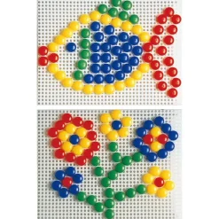 Steckspiel Mit 300 Bunten Steckbausteinen