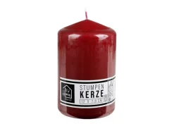 Stumpenkerze Glatt 78X120Mm Bordeaux