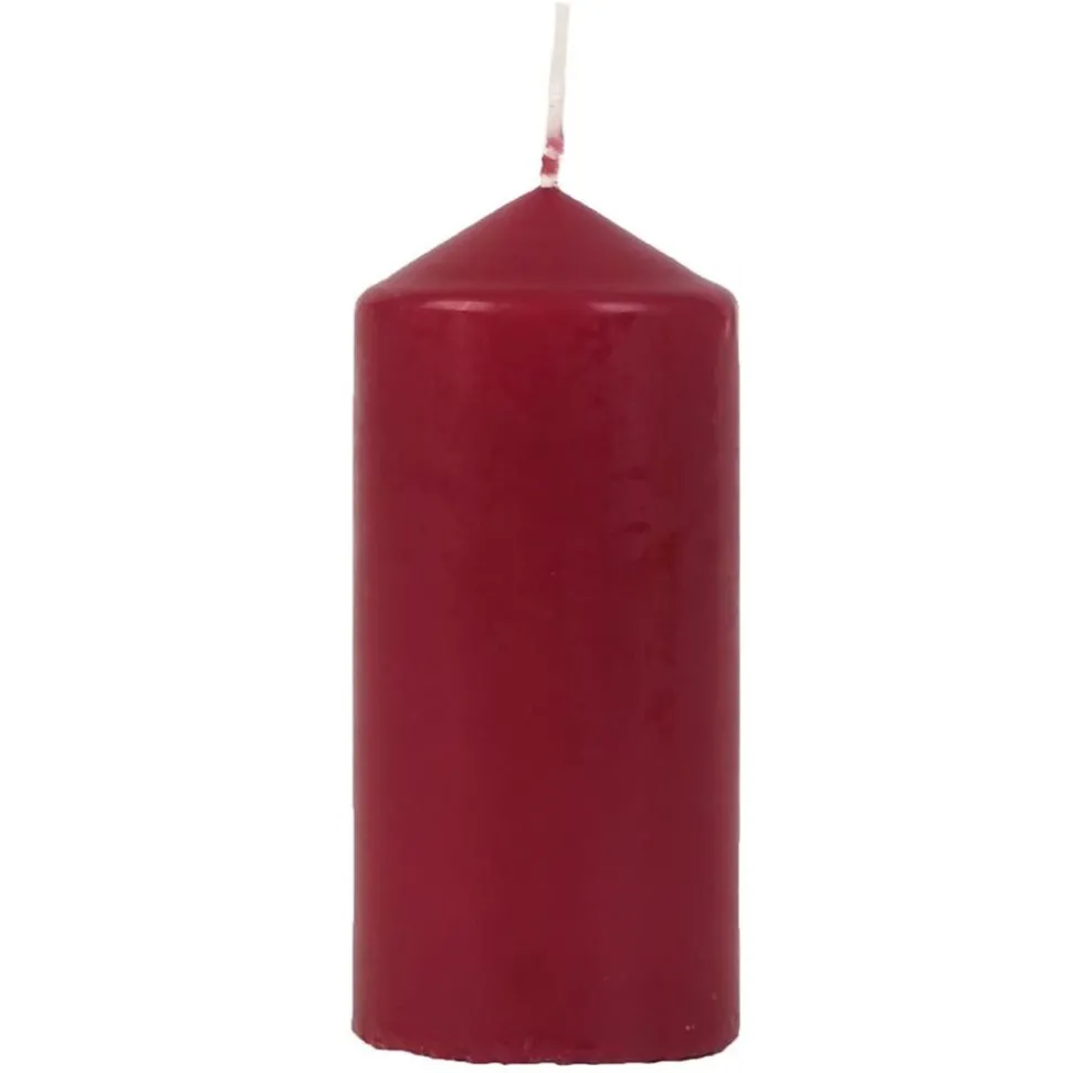 Stumpenkerze Glatt 60X125Mm Bordeaux