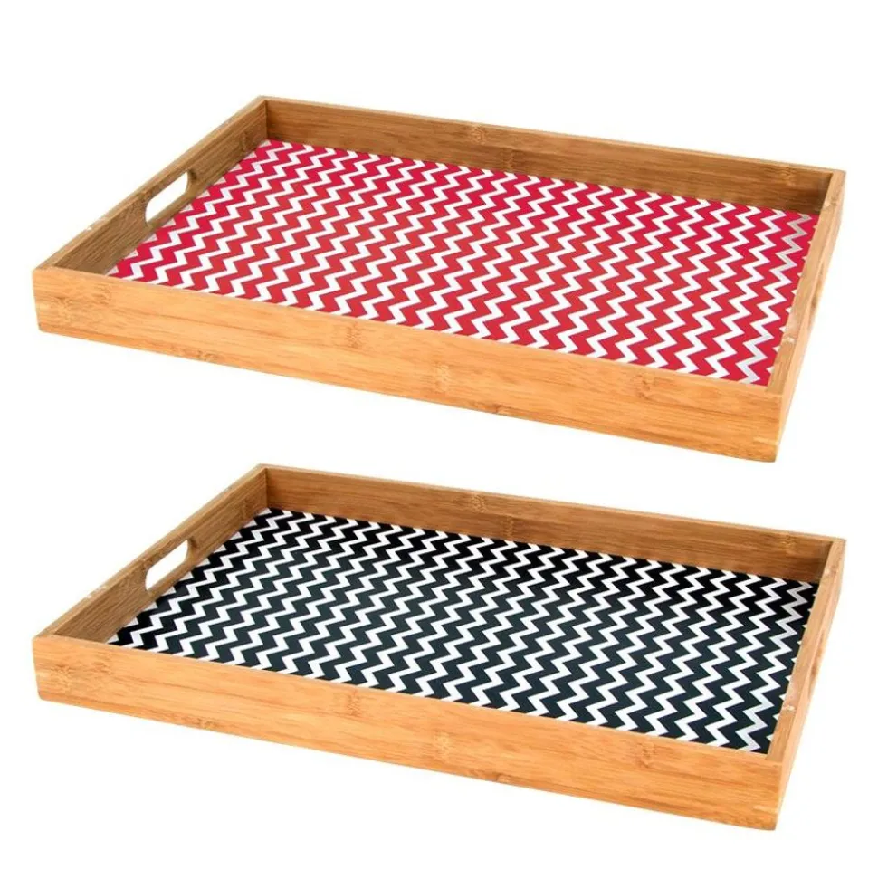 Tablett Aus Bambus 48X35X4,5Cm