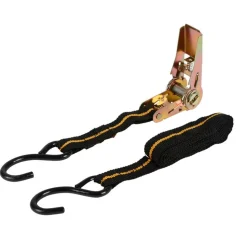 Tas Ratschen-Spanngurt-Set Mit Haken 2-Teilig