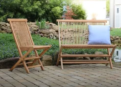 Teak-Klappbank Modena 90X100X59Cm