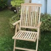 Teak-Klappstuhl Natur Unbehandelt