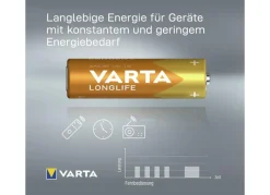 Varta Longlife Aa Lr6 Alkaline Batterien 30Er-Pack