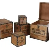 Vintage-Holzkisten 5Er-Set