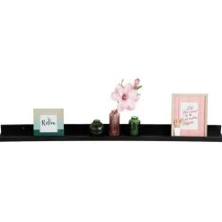 Wandboard Aus Holz 114Cm Schwarz