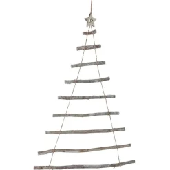 Wandobjekt Weihnachtsbaum Aus Holz 62X90Cm