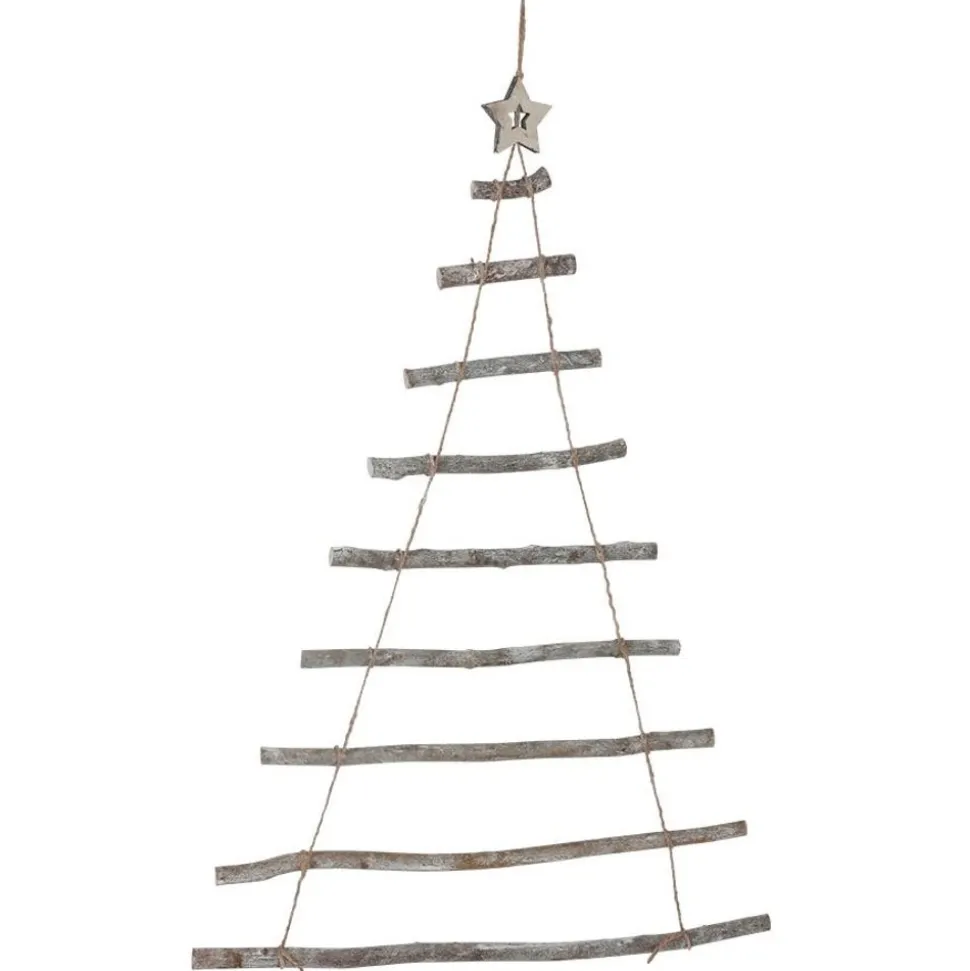 Wandobjekt Weihnachtsbaum Aus Holz 62X90Cm