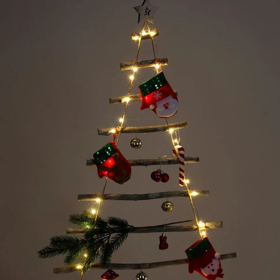 Wandobjekt Weihnachtsbaum Aus Holz 62X90Cm