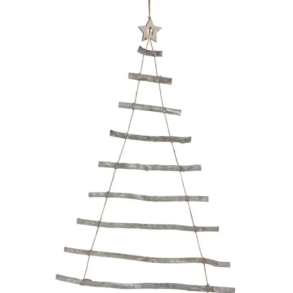 Wandobjekt Weihnachtsbaum Aus Holz 62X90Cm