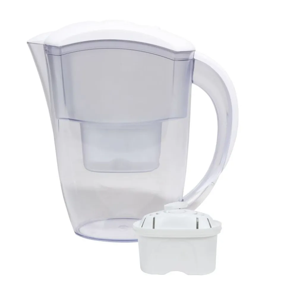 Wasser-Filterkanne Mit Filterkartusche 2,4 Liter Weis