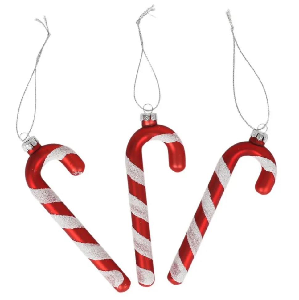 Weihnachtsbaum-Anhanger Zuckerstangen 3Er-Set
