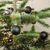 Weihnachtsbaumkugeln Aus Kunststoff 6Cm 36Er-Set Schwarz