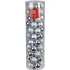 Weihnachtsbaumkugeln 6Cm 55Er-Set Silber