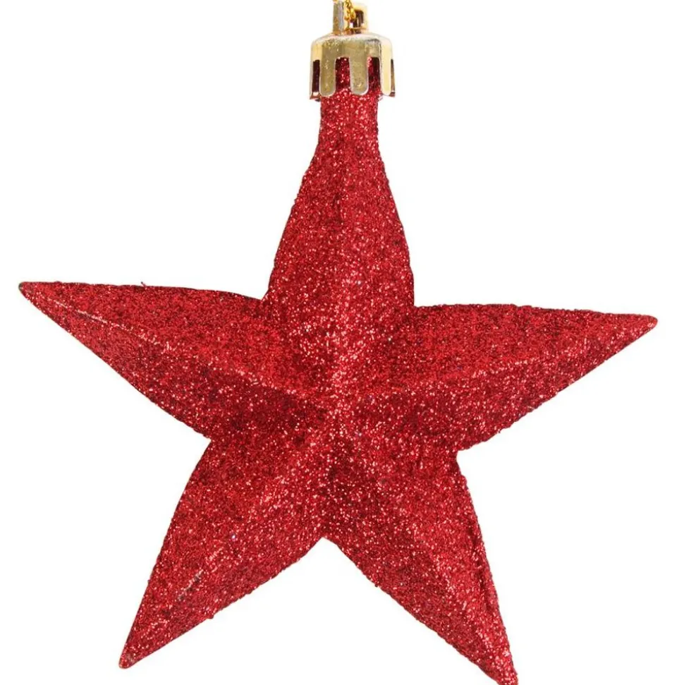 Weihnachtsbaumschmuck-Set 87-Teilig Aus Kunststoff Rot/Gold