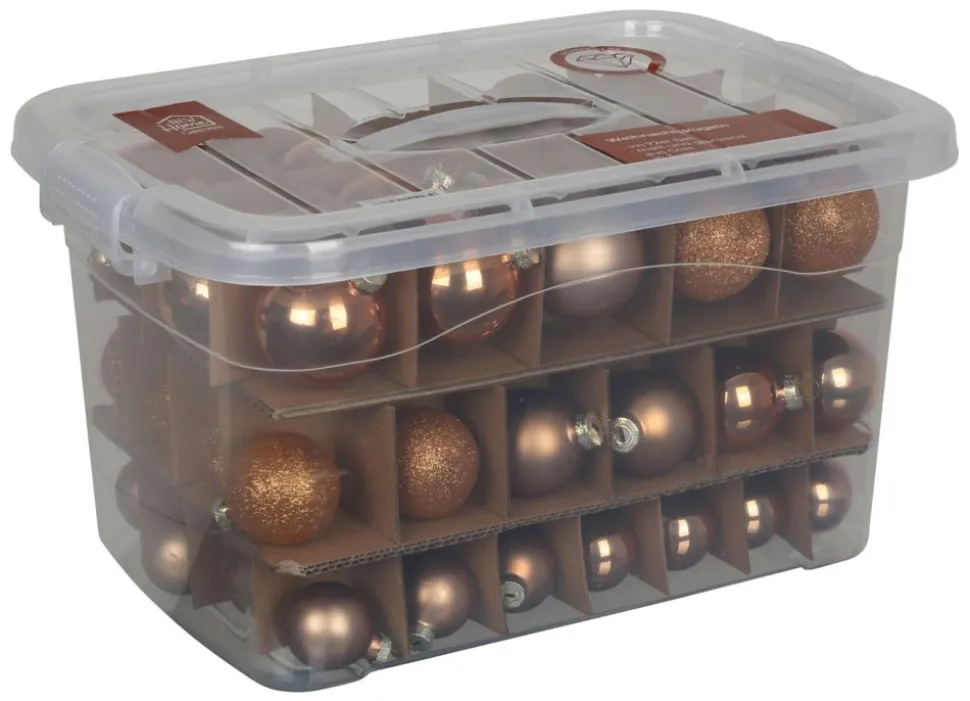 Weihnachtskugel-Set Aus Glas 72-Teilig