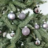 Weihnachtskugel-Set Aus Glas 72-Teilig Grau