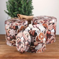 Weihnachts-Metalldosen 3Er-Set Design 4