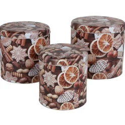 Weihnachts-Metalldosen 3Er-Set Design 4