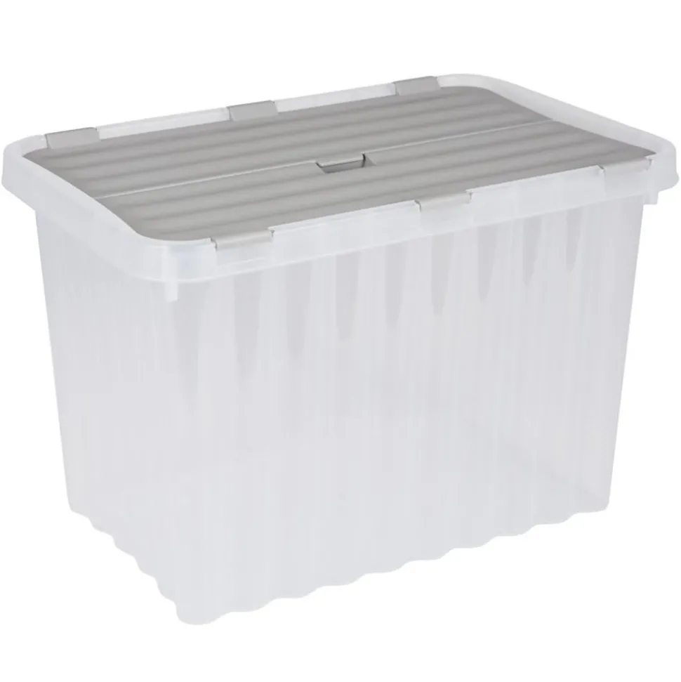 Wellenbox Mit Klappdeckel 17 Liter Pastell/Schwarz