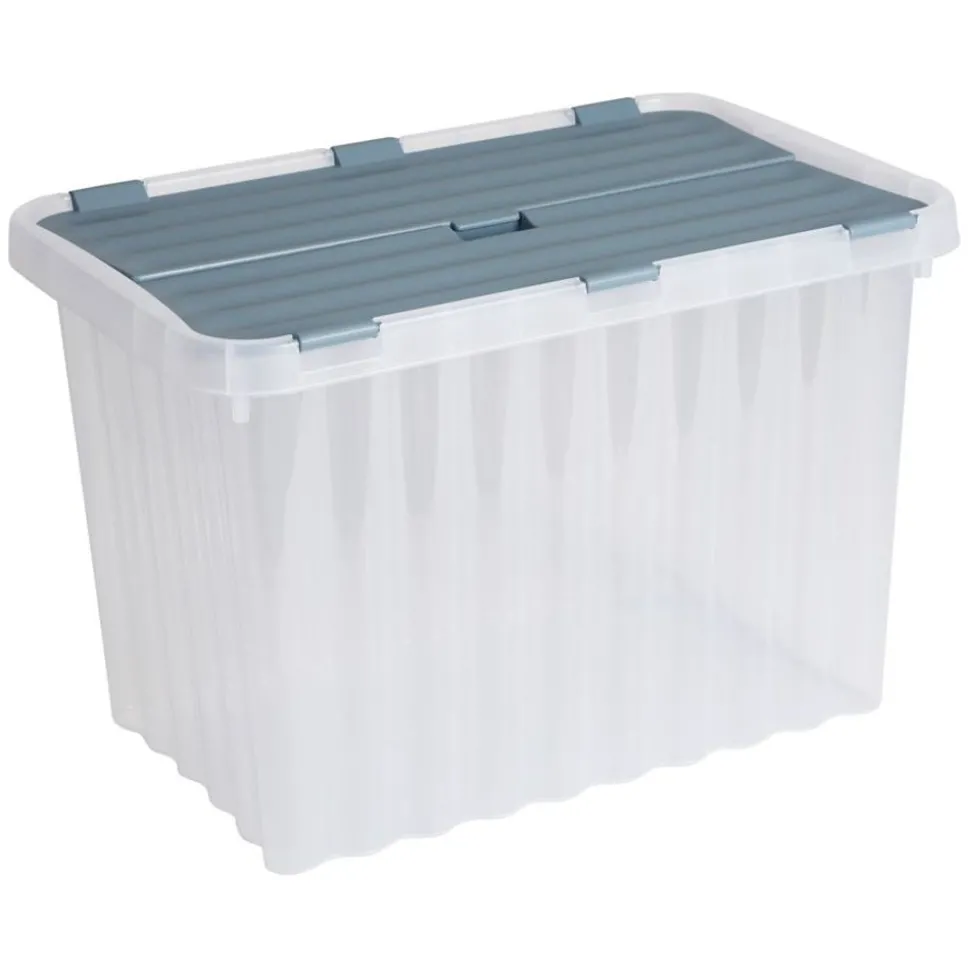 Wellenbox Mit Klappdeckel 17 Liter Pastell/Schwarz