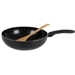 Wokpfanne Aus Aluminium 28Cm Schwarz