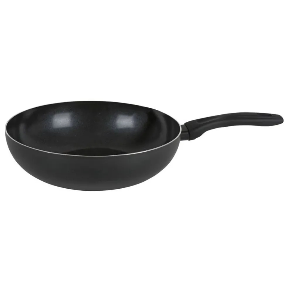 Wokpfanne Aus Aluminium 28Cm Schwarz