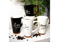 Xxl-Porzellan-Kaffeebecher 400Ml Gesprenkelt