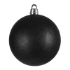 Xxl-Weihnachtskugel 30Cm Schwarz Mit Glitter