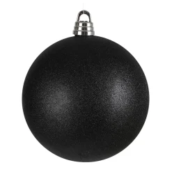 Xxl-Weihnachtskugel 30Cm Schwarz Mit Glitter