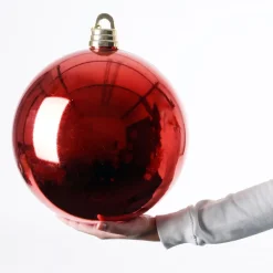 Xxl-Weihnachtskugel 30Cm Schwarz Mit Glitter